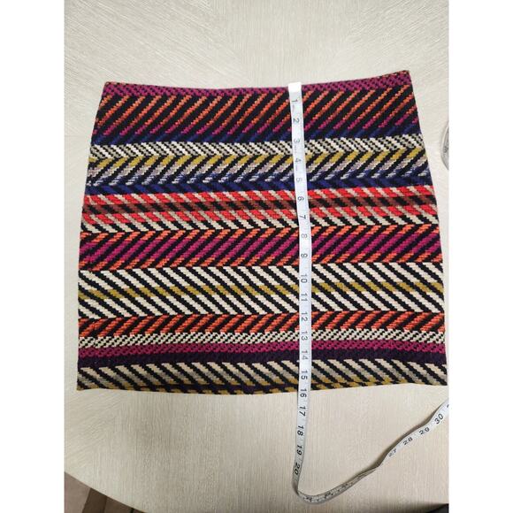 Trina Turk Red & Black Stripe Rico Striped Mini Skirt Multicolor Size 4 - Picture 5 of 9